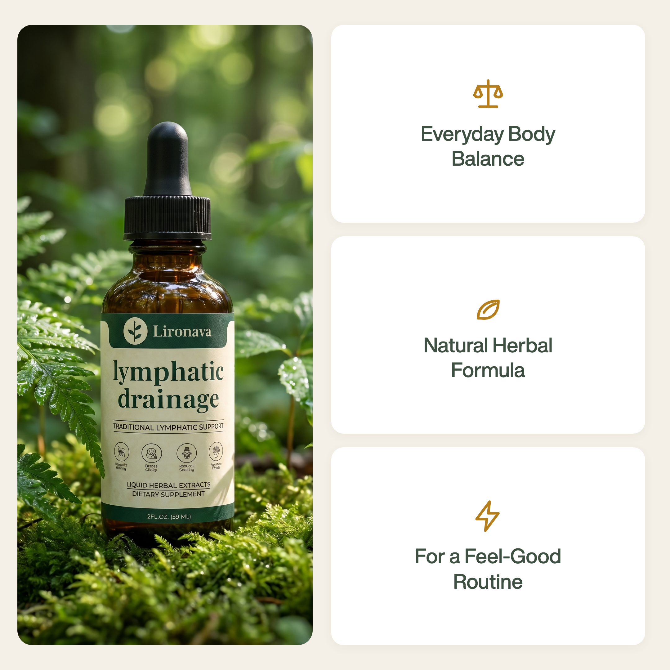 Lironava® Lymphatic Drainage Drops